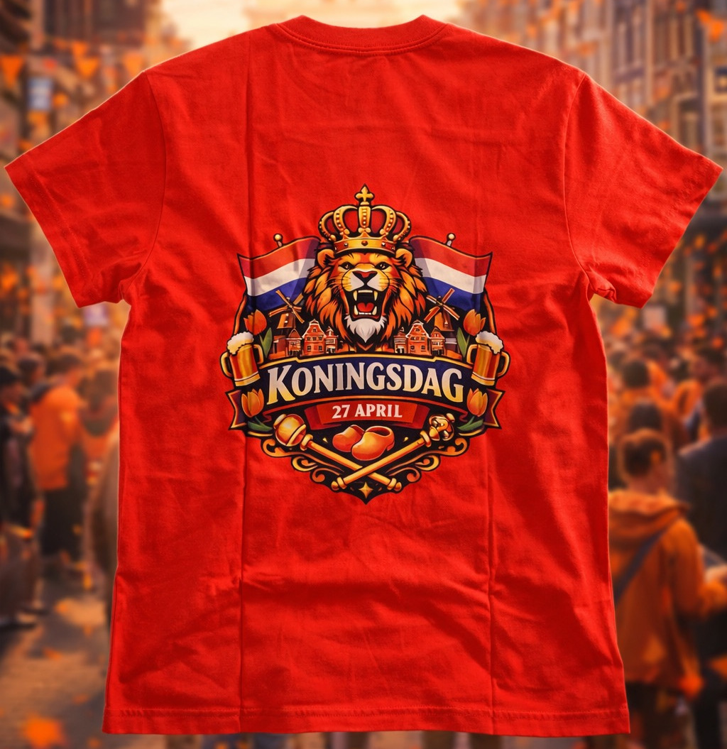 Dutch Lion Koningsdag T-shirt